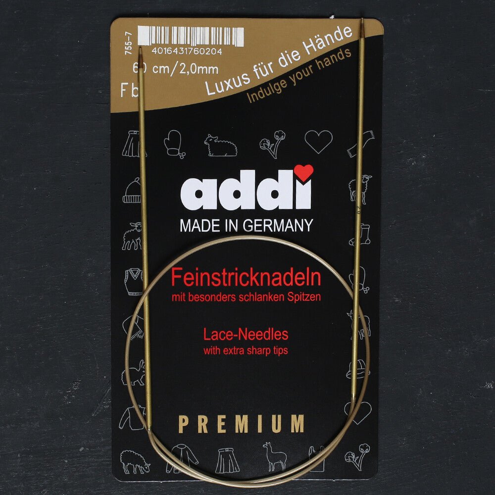 Addi 2mm 60cm Klasik Misinalı Dantel Şişi - 755-7 - Hobium